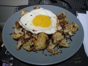 Roasted Vegetables, Runny Eggs