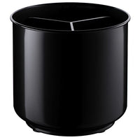 Cooler Kitchen Extra Large and Sturdy Rotating Utensil Holder Caddy with No-Tip Weighted Base, Removable Divider, and Gripped Insert | Rust Proof and Dishwasher Safe
