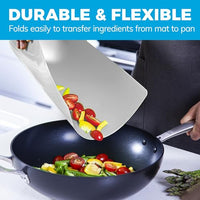 Extra Thick Flexible Plastic Cutting Board Mats With Food Icons & "EZ-Grip" Waffle Back, (Set of 4)…